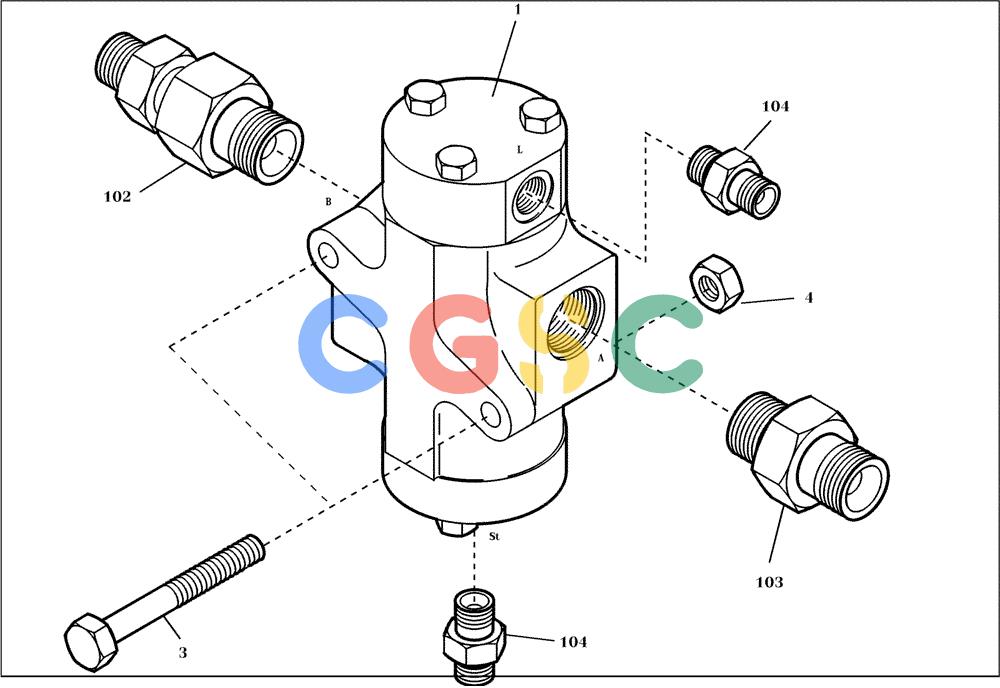 纽荷兰零件查询(EC450) - CRAWLER EXCAVATOR (SN: 750001-UP) (11/99-) (23.180[001]) - CONTROL VALVE INSTALL.MATERIAL (S/N 750001-UP) New Holland Constructuion