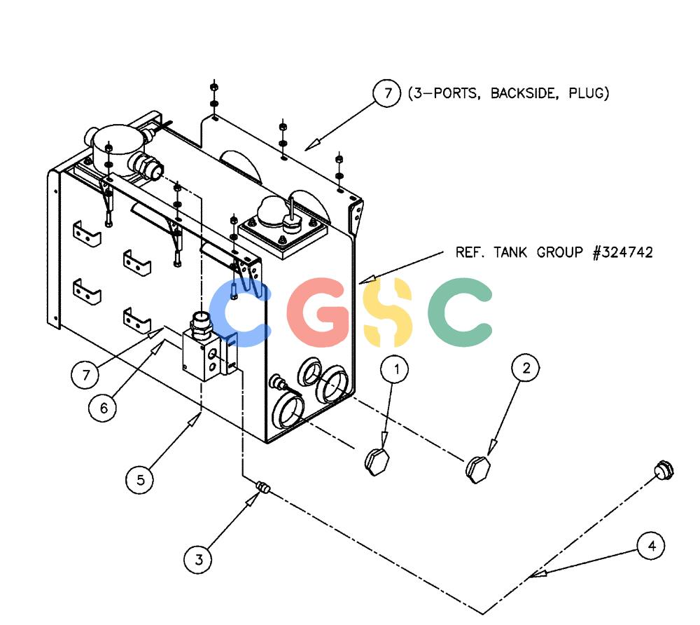 凯斯零件查询(FLX3300B) - FLOATER - 2002 (9/02-10/03) (10-011) - HYDRAULIC TANK GROUP, CHASSIS Case Agriculture