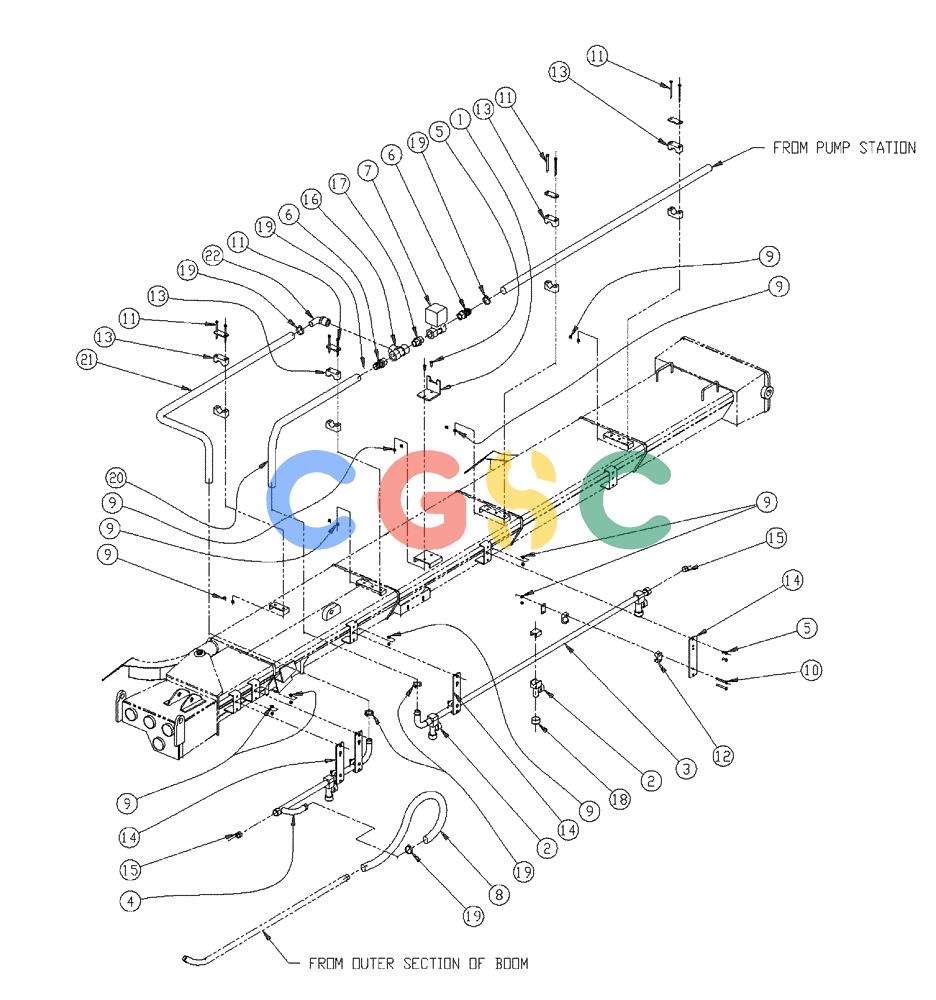 凯斯零件查询(438) - FLEX-AIR APPLICATOR - 1999 (2/99-3/03) (18-003) - WET BOOM, 2.5, RH, INNER Case Agriculture