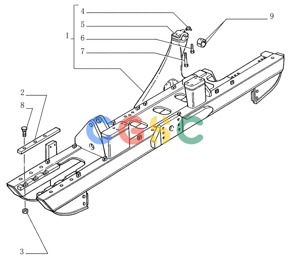 纽荷兰零件查询(FD145) - CRAWLER DOZER (N.A. VERSION) (10/98-) (2.340[01]) - TRACK FRAME New Holland Constructuion