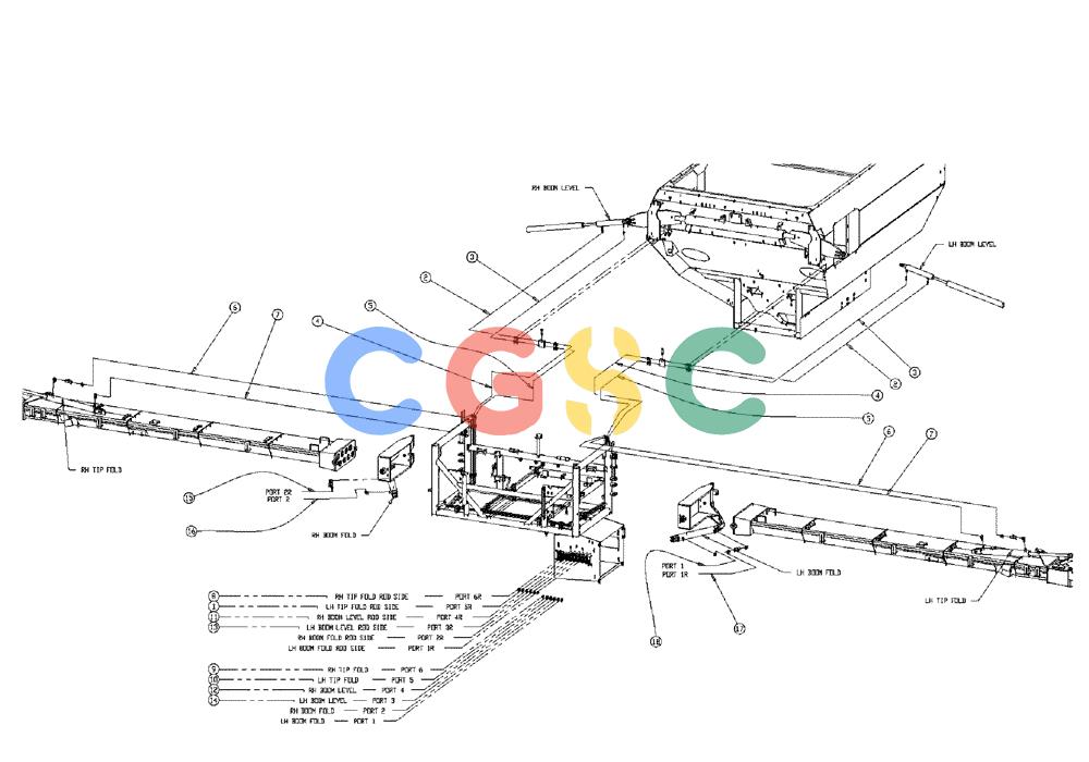 凯斯零件查询(438) - FLEX-AIR APPLICATOR - 1999 (2/99-3/03) (01-017) - BOOMS HOSE GROUP Case Agriculture