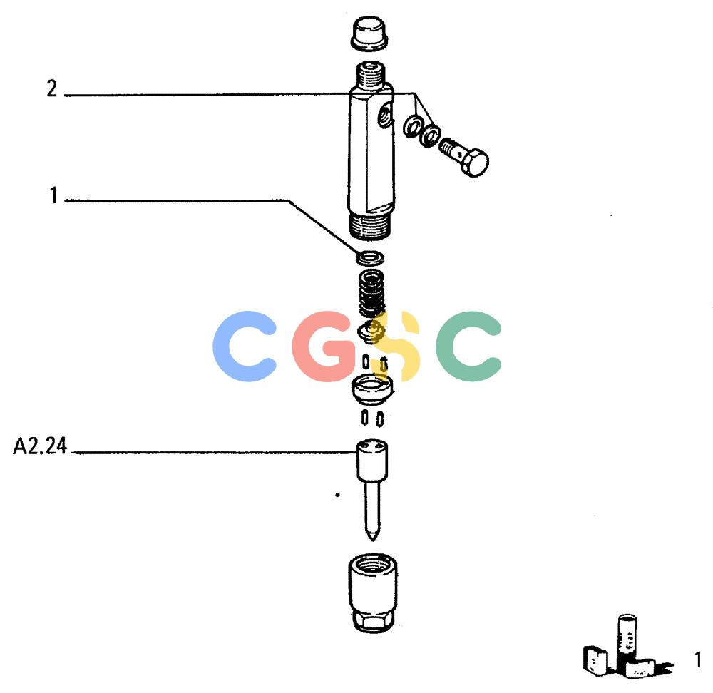 纽荷兰零件查询(FL5B) - CRAWLER LOADER (A2.35/1[001]) - NOZZLE HOLDER New Holland Constructuion