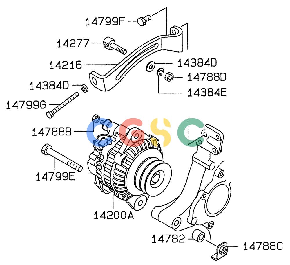纽荷兰零件查询(E235SRLC) - CRAWLER EXCAVATOR BTW YU04-00837 - YU04-01417 (08-033[01]) - ALTERNATOR & REGULATOR New Holland Constructuion