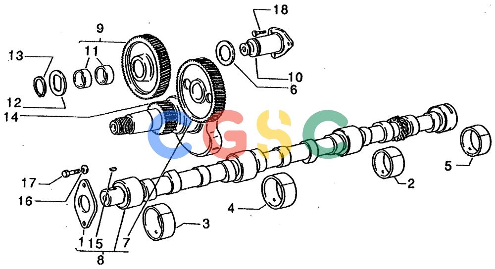 纽荷兰零件查询(65B) - MOTORGRADERS (A1.06[002]) - CAMSHAFT & TIMING GEARS New Holland Constructuion