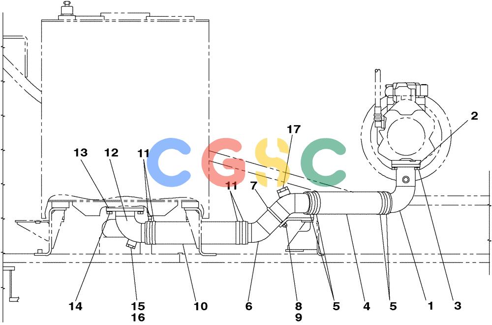 纽荷兰零件查询(E805) - CRAWLER EXCAVATOR (1/05-) (08-007-00[01]) - SUCTION HYDRAULIC CIRCUIT New Holland Constructuion