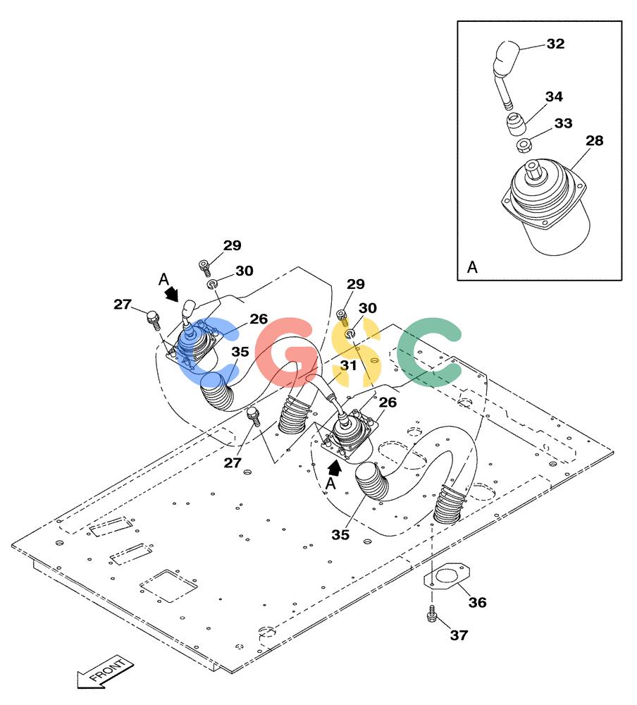 纽荷兰零件查询(E805) - CRAWLER EXCAVATOR (1/05-) (09-035-00[01]) - HAND CONTROL VALVE - OPERATORS COMPARTMENT New Holland Constructuion