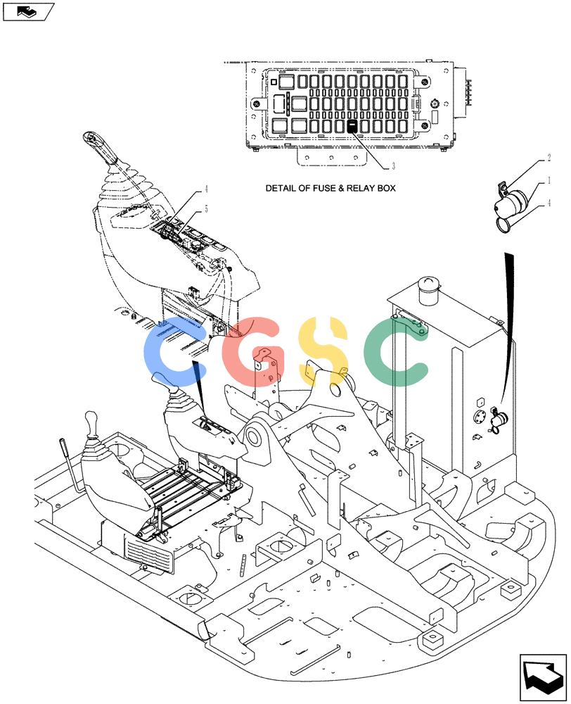 纽荷兰零件查询(E135BSRLC) - CRAWLER EXCAVATOR ASN YH06-08001 (01-088[00]) - ALARM ASSEMBLY New Holland Constructuion