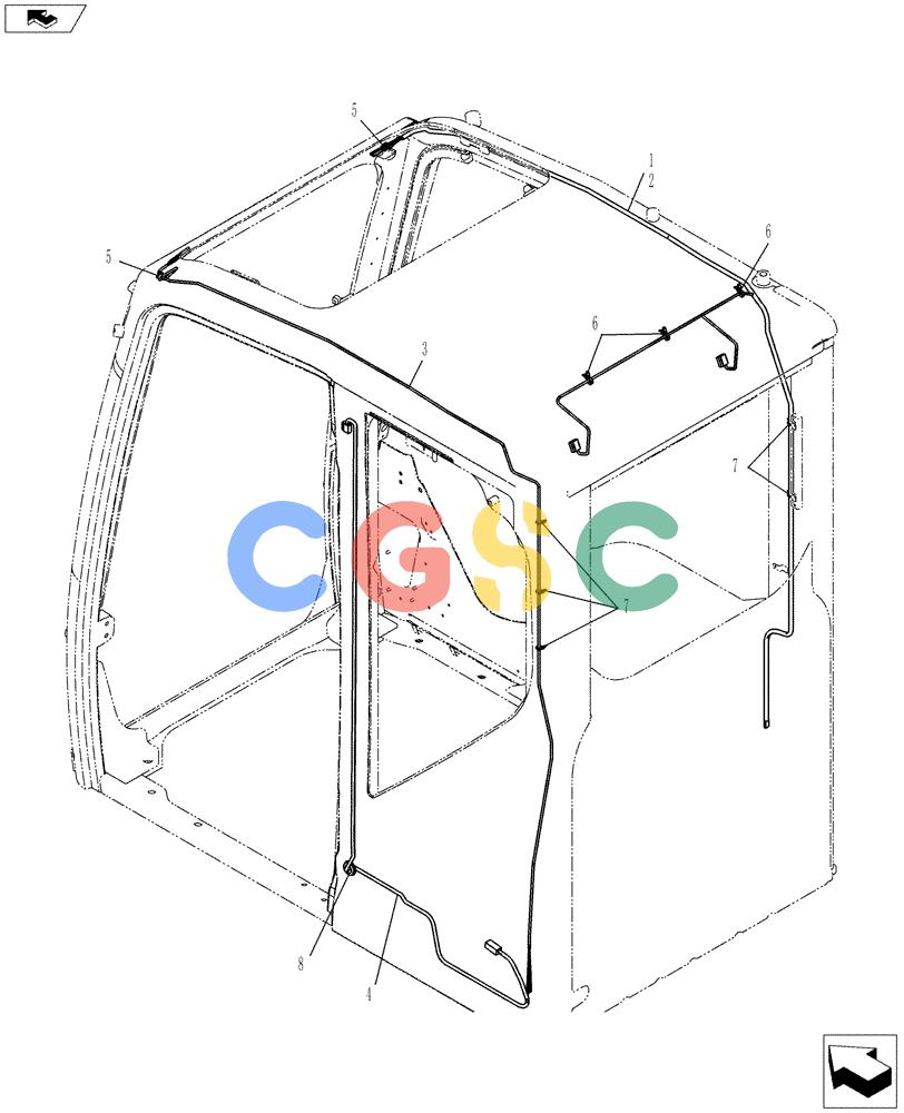 神钢零件查询(ED150-2) - BLADE RUNNER EXCAVATOR/DOZER ASN LH01-01001 (1/09-12/12) (01-062[05]) - CAB INSTALLATION Kobelco