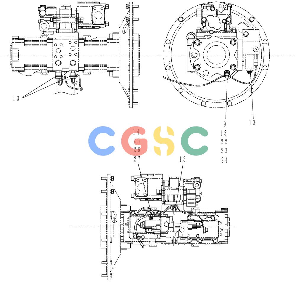 纽荷兰零件查询(E215B) - CRAWLER EXCAVATOR - TIER 3 (ROPS CAB) ASN NBDA21800 (6/13-) (01-083[04]) - HARNESS ASSY, UPPER New Holland Constructuion