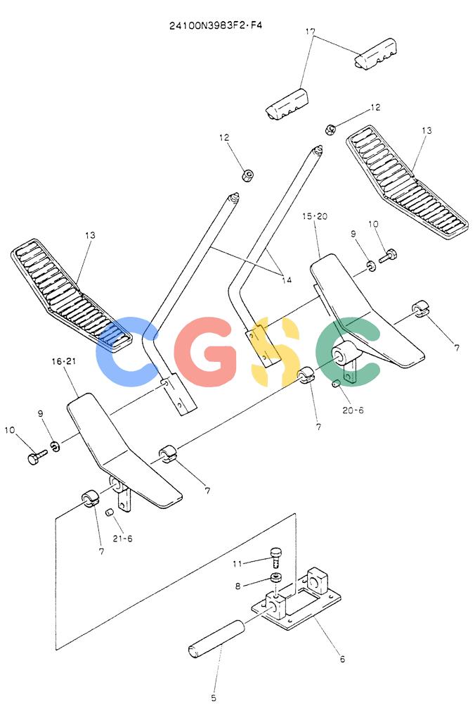 神钢零件查询(K904L) - MARK II EXCAVATOR BTW LX1501 - LX1525 (1/88-12/03) (03-003) - LEVER ASSY, CONTROL Kobelco