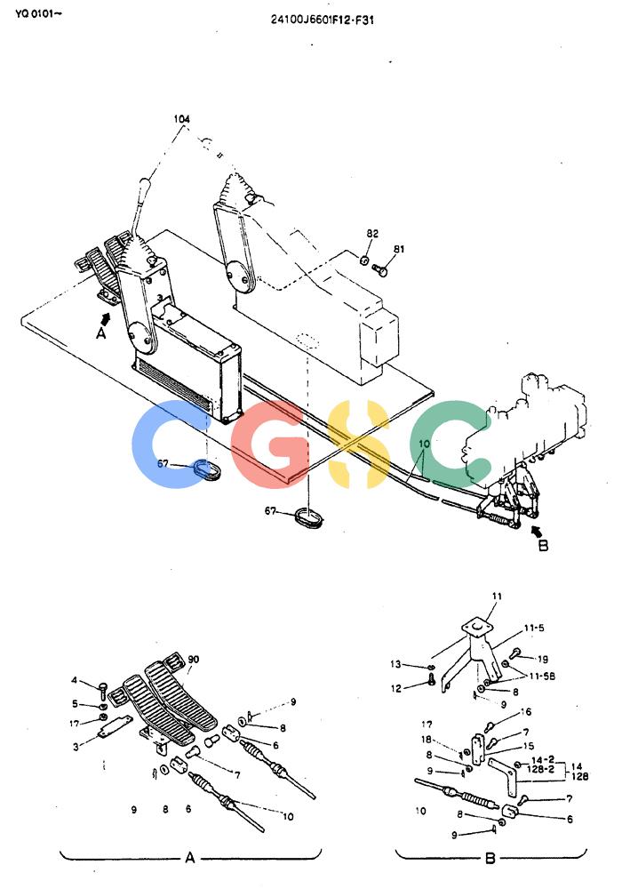 神钢零件查询(MD200BLC) - EXCAVATOR BTW YQ0101 - YQ0564 (1/80-12/06) (03-001[01]) - CONTROL ASSY Kobelco
