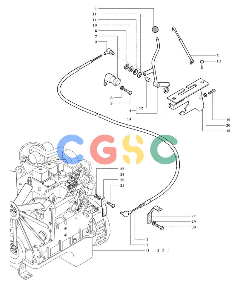 纽荷兰零件查询(DC80) - CRAWLER DOZER (N.A. VERSION) (4/99-) (0.520[01C]) - THROTTLE CONTROL (DC80 STD S/N 13141055 & DOWN; LGP S/N 13145015 & DOWN) New Holland Constructuion
