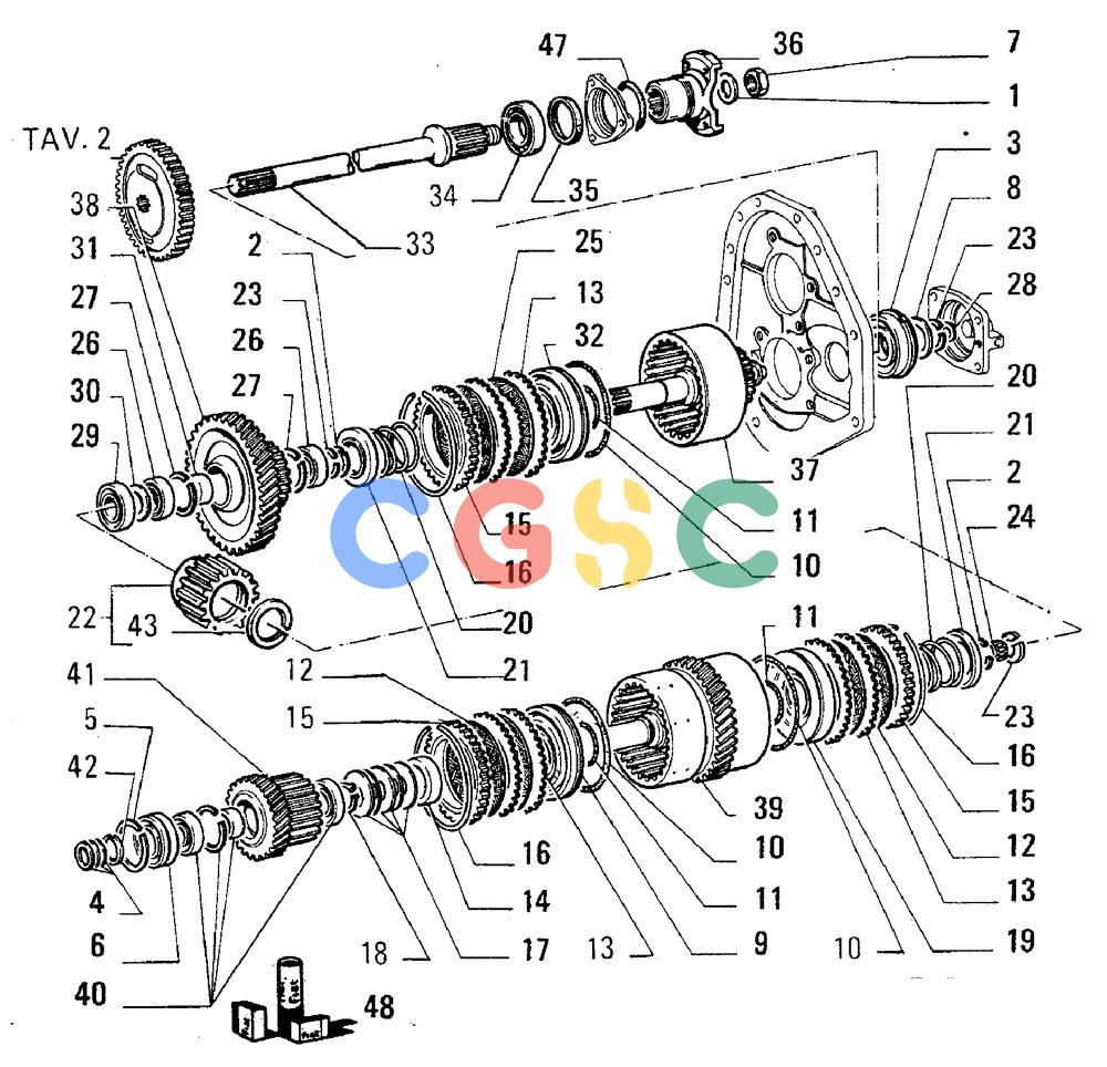 纽荷兰零件查询(FL5B) - CRAWLER LOADER (B2.01/1[011]) - TRANSMISSION New Holland Constructuion