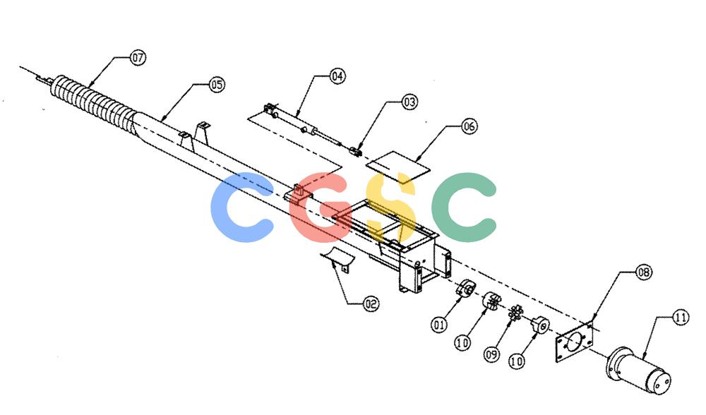 凯斯零件查询(FLEX-AIR) - APPLICATOR (1995-1997) (2/95-2/97) (03-005) - AUXILLARY AUGER ASS'Y Case Agriculture