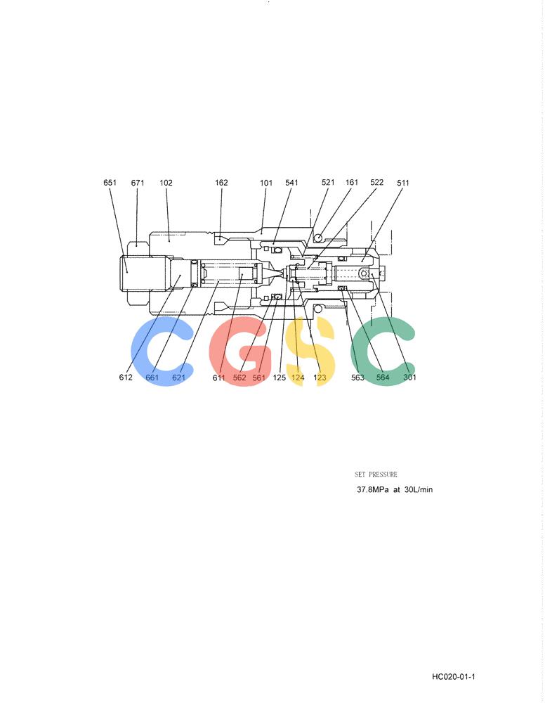 纽荷兰零件查询(E215B) - CRAWLER EXCAVATOR - TIER 3 (NA) - ASN N7DA21001 (1/07-) (8.007[00]) - VALVE ASSEMBLY, OVERLOAD (YN22V00029F1) (HC020) New Holland Constructuion