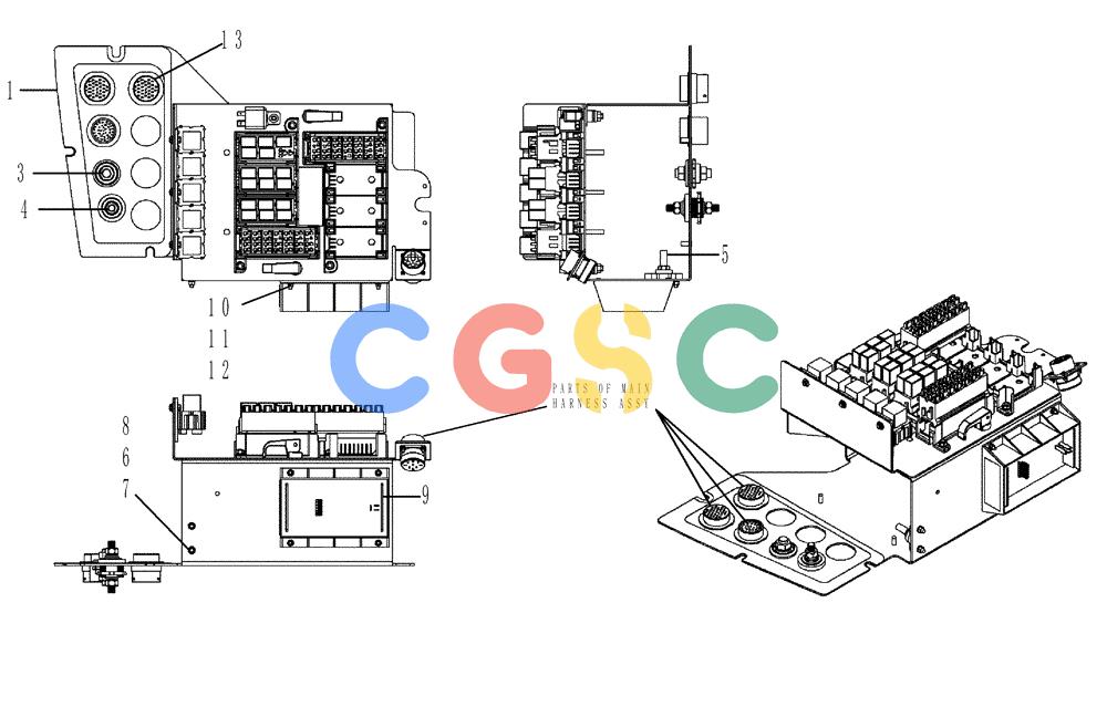 凯斯零件查询(FLX3510) - FLOATER (8/04-8/06) (08-015) - MODULE BFC MAIN ELECTRONIC ASSEMBLY Case Agriculture