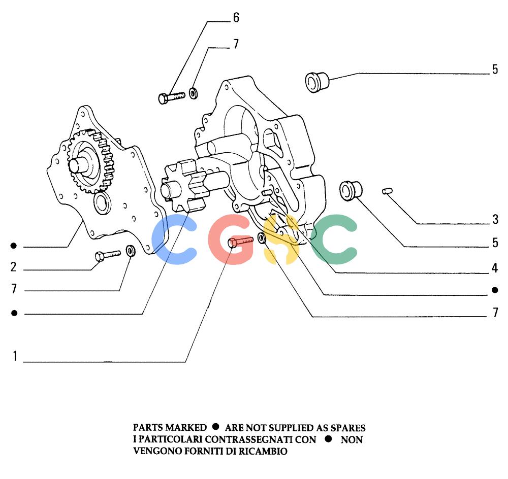 纽荷兰零件查询(FD255) - CRAWLER DOZER (N.A. VERSION) (7/95-) (0.300[02]) - OIL PUMP - ENGINE - COMPONENTS New Holland Constructuion