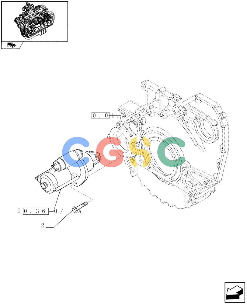 神钢零件查询(F4GE9684R J600) - ENGINE - 504115847 - 84459738 (1/08-12/12) (0.36.0) - STARTER MOTOR (504028114-504036933) Kobelco