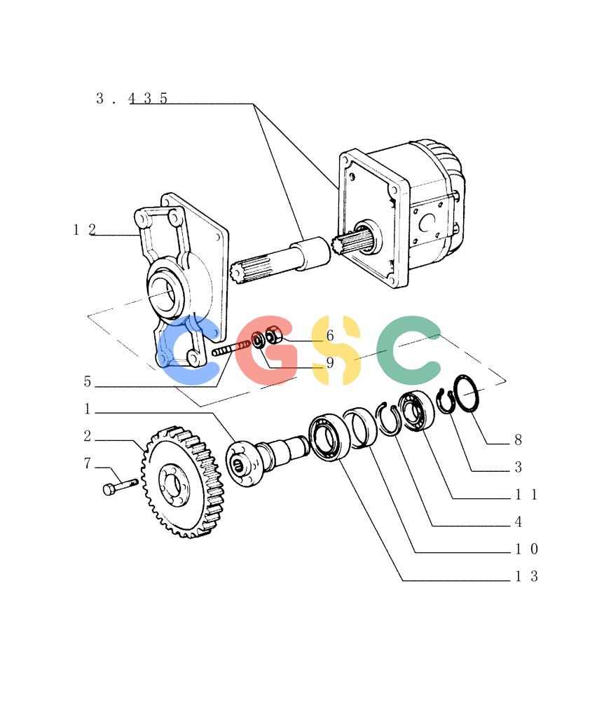 纽荷兰零件查询(FL145) - CRAWLER LOADER (N.A. VERSION) (11/98-) (1.200[05]) - UNIT TORQUE CONVERTER New Holland Constructuion