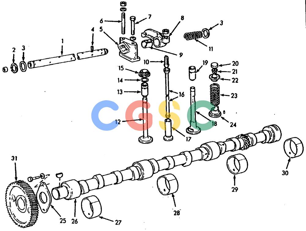 纽荷兰零件查询(65B) - MOTORGRADERS (A1.07[001]) - VALVE OPERATING MECHANISM New Holland Constructuion
