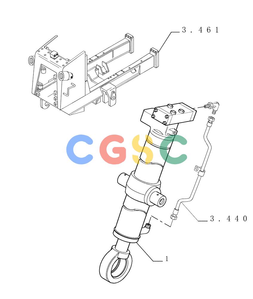 纽荷兰零件查询(D150) - CRAWLER DOZER (1/05-) (3.443[01]) - LIFT CYLINDERS - FRONT IMPLEMENT - VERSION (01-02-03) New Holland Constructuion