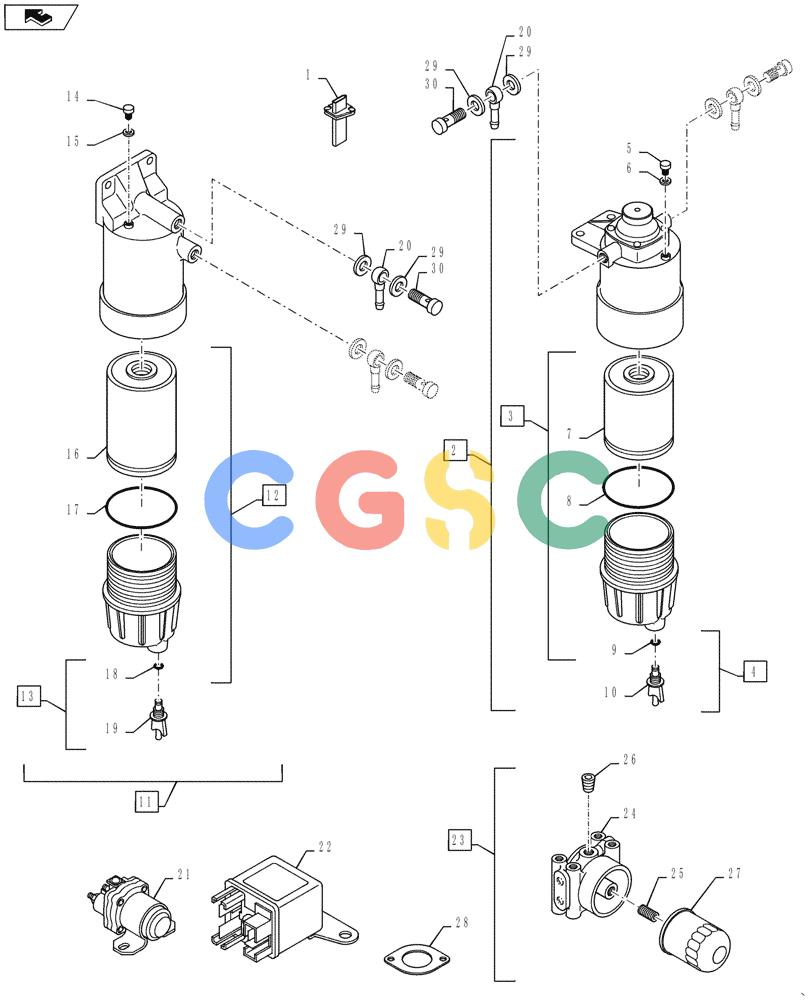 神钢零件查询(ED160 BLADE) - HYDRAULIC EXCAVATOR - ASN LH02-01501 (9/12-12/13) (10.000.00[03]) - OIL FILTER, FUEL FILTER AND , ACCESSORIES Kobelco