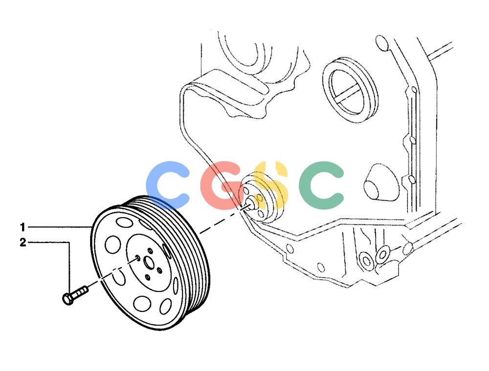 纽荷兰零件查询(DC100) - CRAWLER DOZER (N.A. VERSION) (4/00-) (0.084[01]) - PULLEY - CRANKSHAFT DC70 - DC80 - DC100 New Holland Constructuion