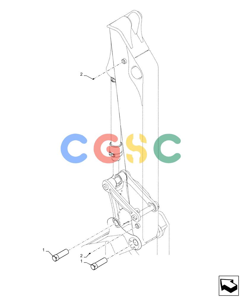 神钢零件查询(ED160 BLADE) - HYDRAULIC EXCAVATOR - ASN LH02-01501 (9/12-12/13) (84.100.AP[01]) - ARM, GROUP 2.84M Kobelco