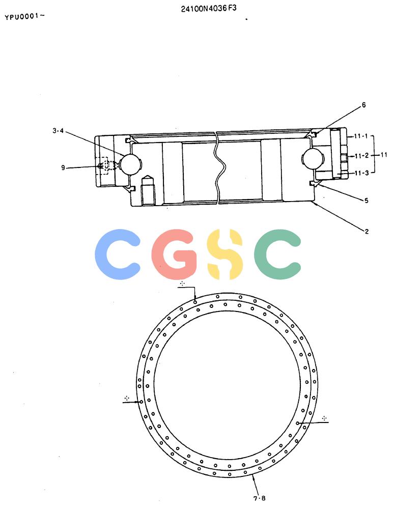 神钢零件查询(MD140BLC) - EXCAVATOR BTW YPU0001 - YPU0300 (1/80-12/06) (06-006) - RING, SLEWING (SWING) Kobelco