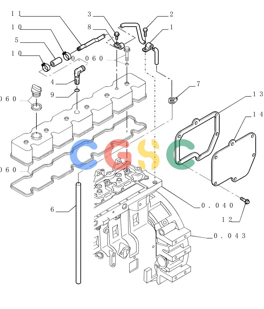 纽荷兰零件查询(DC180.B) - CRAWLER DOZER TIER 2 (3/03-) (0.045[01]) - BREATHER - ENGINE New Holland Constructuion