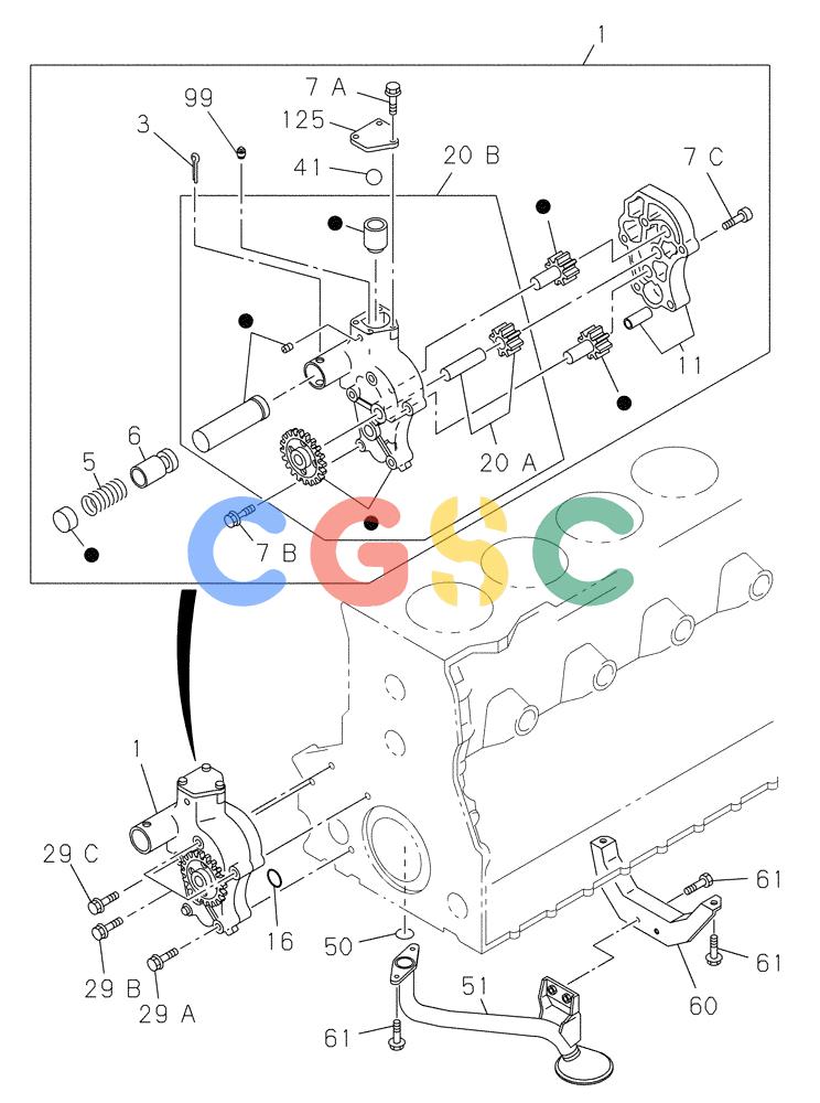 纽荷兰零件查询(E805) - CRAWLER EXCAVATOR TIER 3 (7/06-) (02-051-01[01]) - OILPUMP - STRAINER New Holland Constructuion