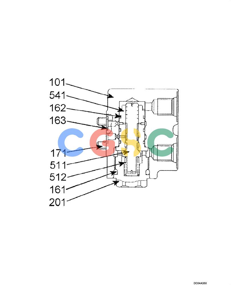 纽荷兰零件查询(EH215) - CRAWLER EXCAVATOR (9/03-) (08 -91[00]) - VALVE ASSY - CONTROL (YX30V00009F1) New Holland Constructuion