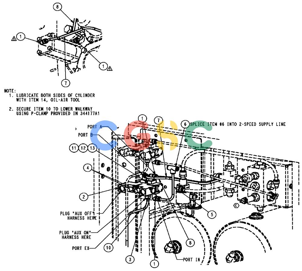 凯斯零件查询(FLX3510) - FLOATER (8/04-8/06) (07-003) - AUX TRANSMISSION PNEUMATIC GROUP, FLX3010 & FLX3510 "SERIAL # 6700 AND LATER" Case Agriculture