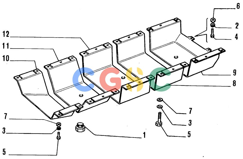 纽荷兰零件查询(FL14E) - CRAWLER LOADER (L3.12[001]) - BOTTOM GUARDS New Holland Constructuion
