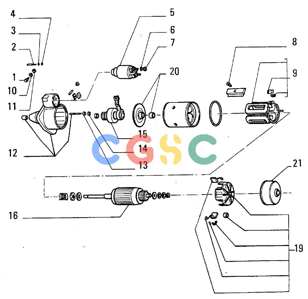 纽荷兰零件查询(FL5B) - CRAWLER LOADER (F2.05[001]) - STARTER MOTOR New Holland Constructuion