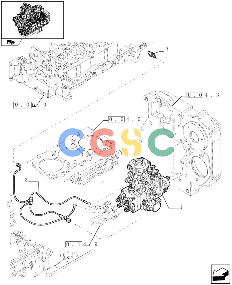 神钢零件查询(F4GE9684R J600) - ENGINE - 504115847 - 84459738 (1/08-12/12) (0.14.0[01]) - INJECTION PUMP (504180103) Kobelco