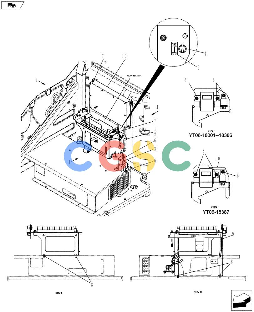 纽荷兰零件查询(E70BSR) - COMPACT CRAWLER EXCAVATOR ASN YT06-18001 (01-054[01]) - CONTROLLER INSTALLATION (ROPS CAB) New Holland Constructuion
