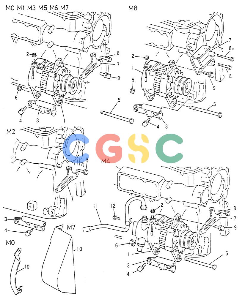 神钢零件查询(6D15) - MITSUBISHI DIESEL ENGINES - K907D & K907LC EXCAVATORS (1/86-12/06) (04-005) - ALTERNATOR GENERAL (PN ME067611) Kobelco