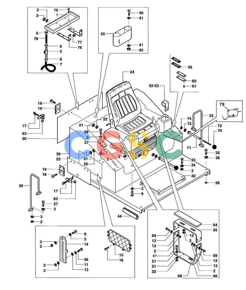 纽荷兰零件查询(DC100) - CRAWLER DOZER (N.A. VERSION) (4/00-) (5.669[01O]) - OPERATOR'S COMPARTMENT - (DC100 STD. S/N 13111100 TO 13111122; LGP S/N 13115017 TO 13115019) New Holland Constructuion