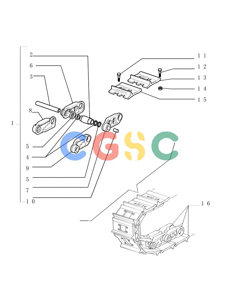 纽荷兰零件查询(D150) - CRAWLER DOZER (1/05-) (9.633[01]) - LANDFILL VERSION - OPTIONAL CODE 784297071 - VERSION (04) New Holland Constructuion
