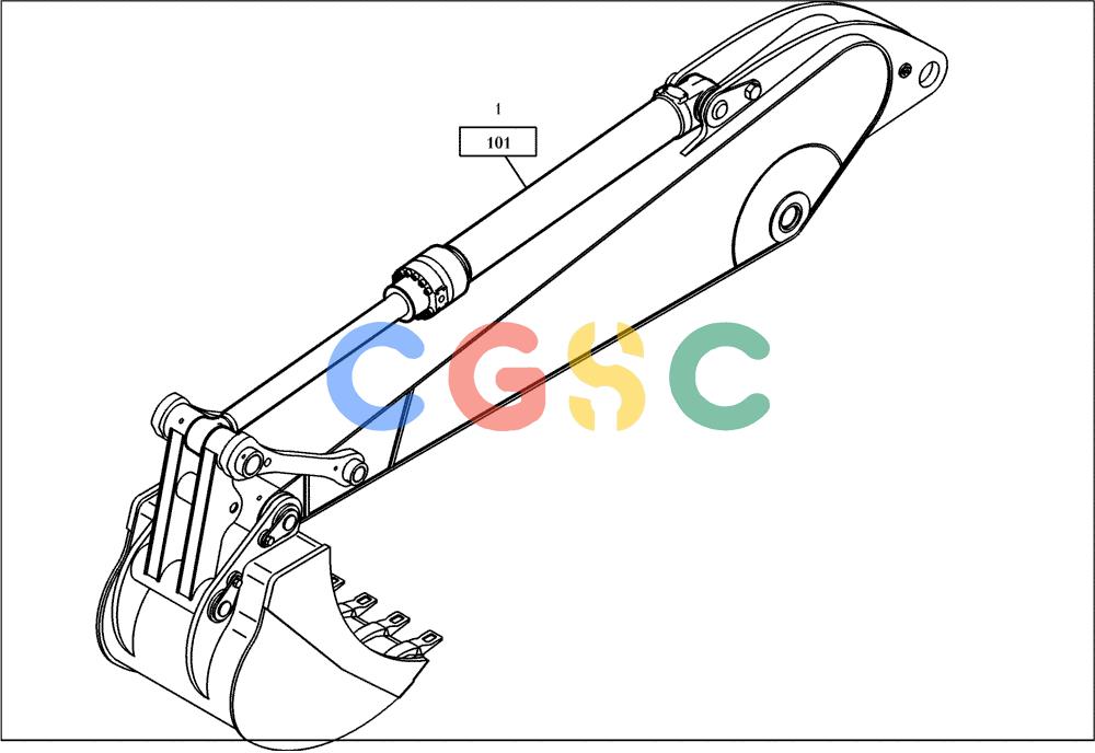 纽荷兰零件查询(EC350) - CRAWLER EXCAVATOR (2/00-) (24.050[002]) - BACKHOE CYLINDER INSTALL.MATERIAL (S/N 735037-UP) New Holland Constructuion