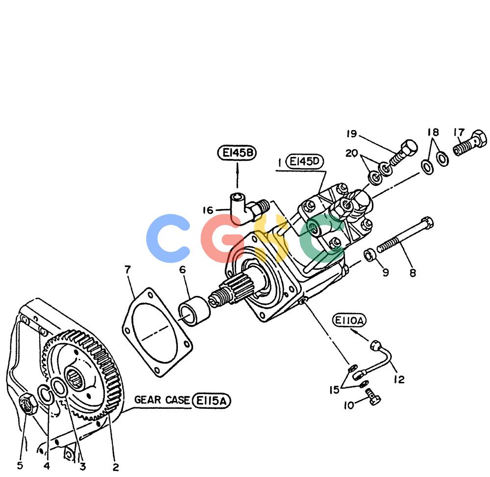 神钢零件查询(PE6T04) - NISSAN DIESEL ENGINE - LK900 & LK700A W/TURBO (1/03-12/06) (03-009[02]) - COMPRESSOR - AIR (FITTING PARTS) Kobelco