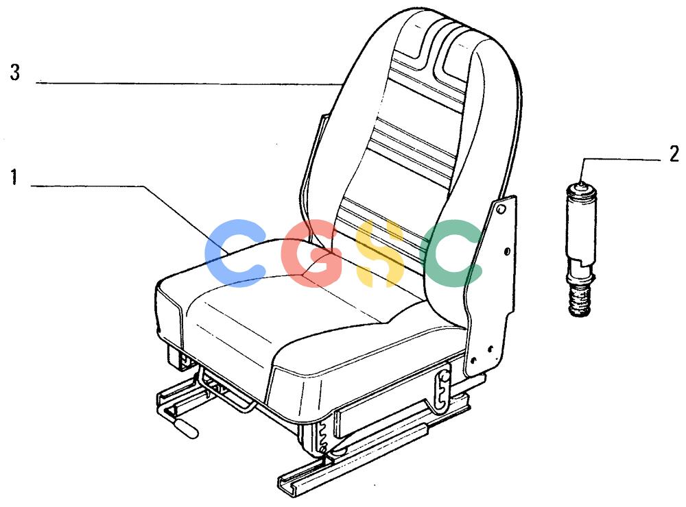 纽荷兰零件查询(FD14E) - CRAWLER DOZER (95.6686[002]) - SUSPENSION SEAT New Holland Constructuion