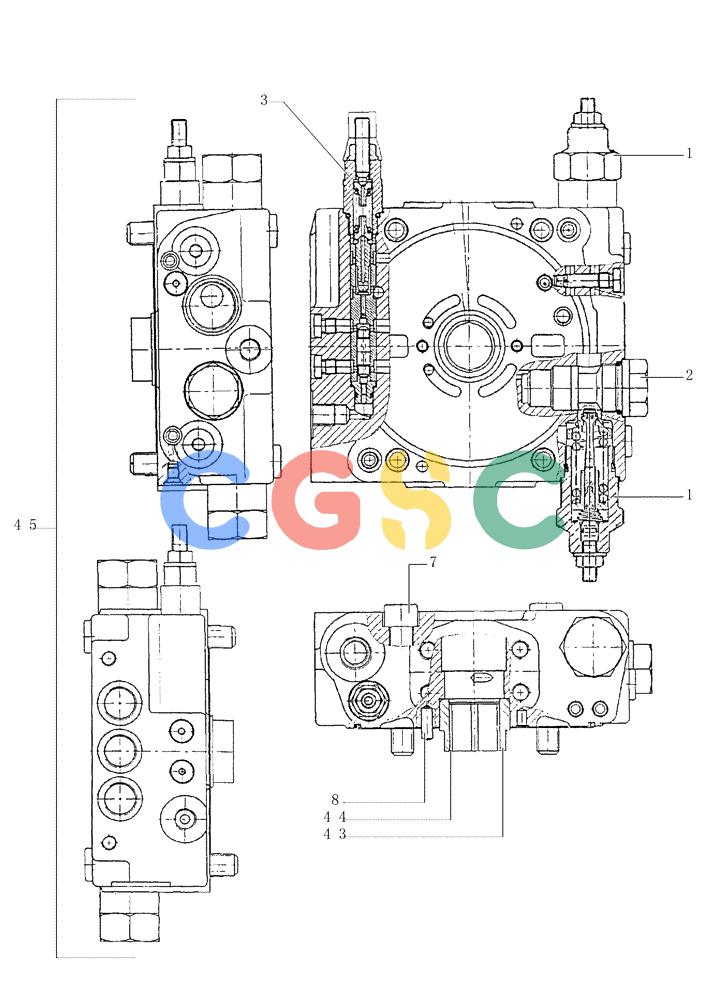 纽荷兰零件查询(FD80) - CRAWLER DOZER (1/98-) (2.325[03]) - HYDROSTATIC DRIVE POMPS New Holland Constructuion