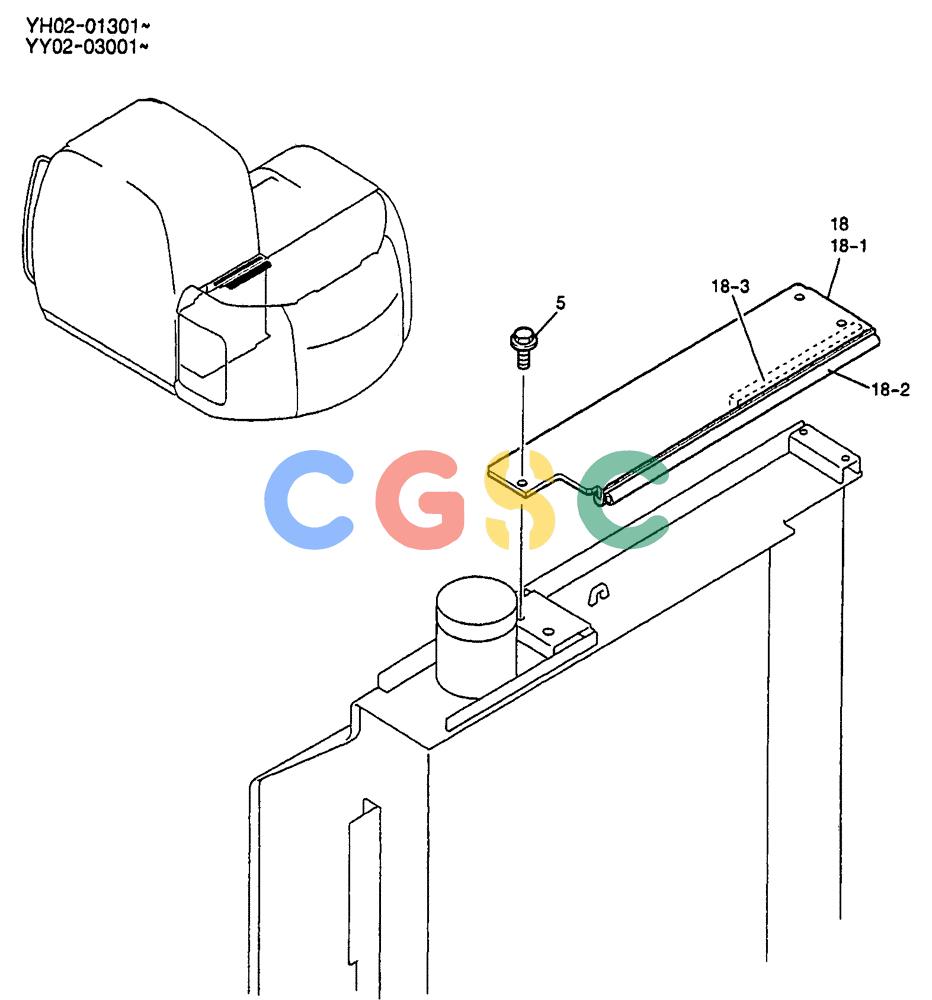 神钢零件查询(ED150) - BLADE RUNNER EXCAVATOR/DOZER BTW YL04-00501 - YL04-00554 (4/03-10/03) (01-043) - COVER ASSEMBLY Kobelco