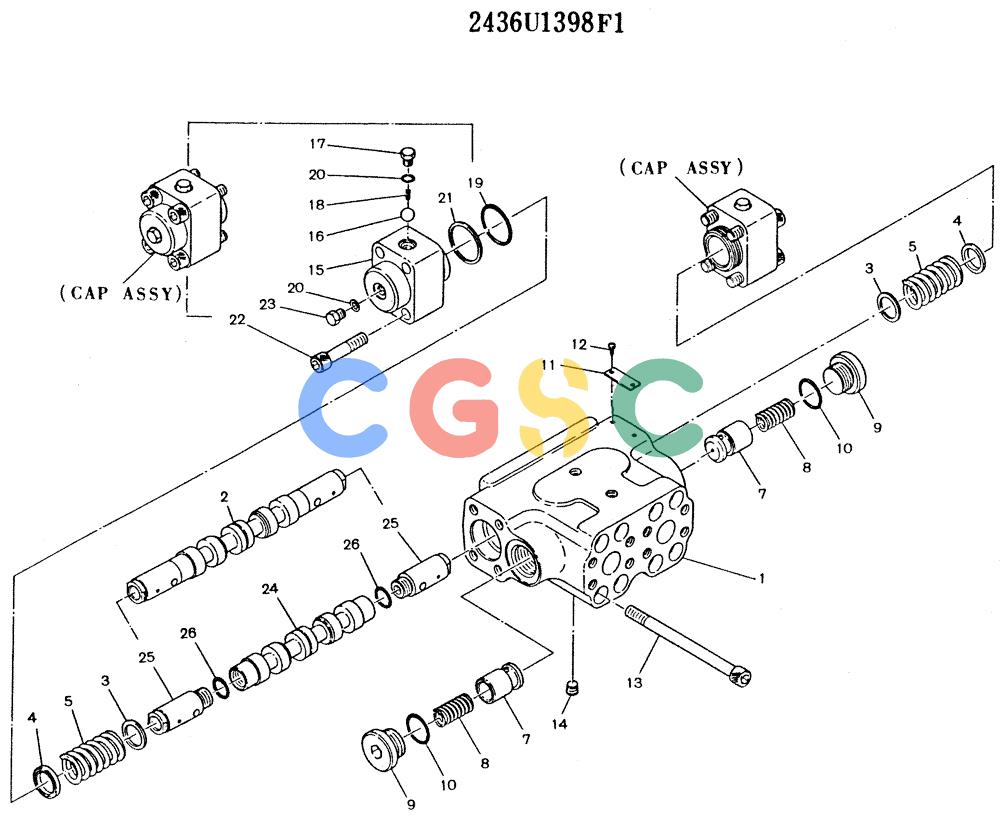 神钢零件查询(K916LC) - MARK II EXCAVTOR ASN YS0201 (1/89-12/03) (10-018) - VALVE ASSY, BRAKE Kobelco