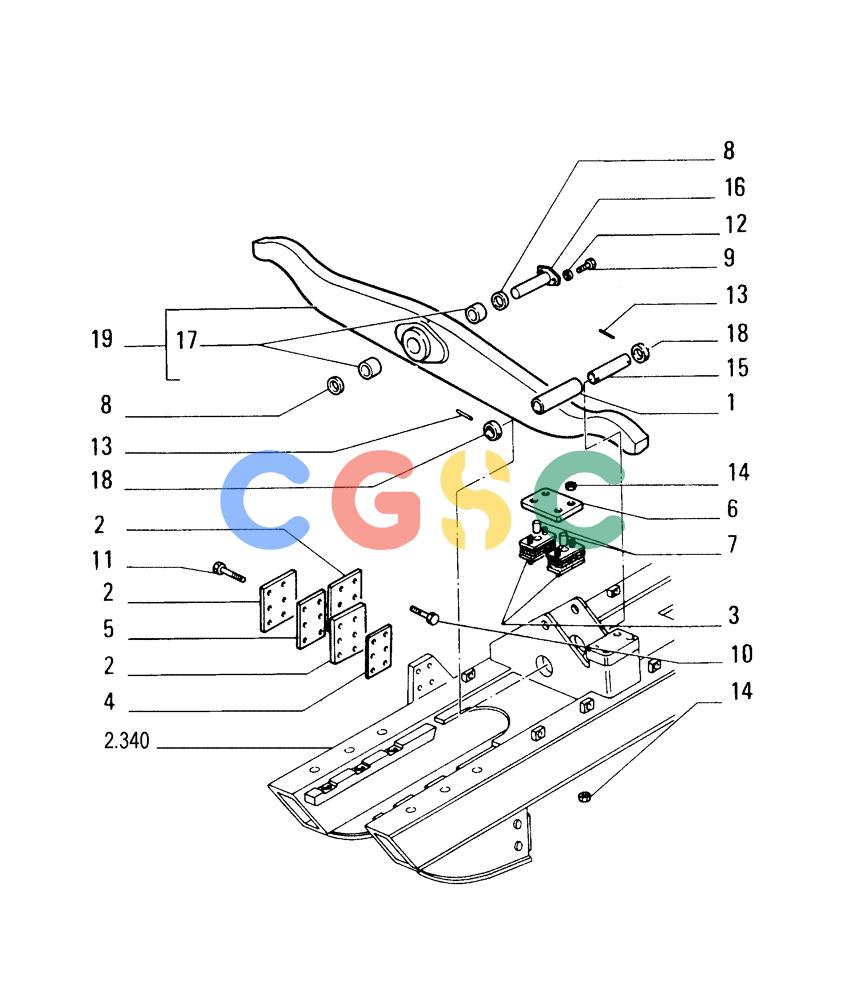 纽荷兰零件查询(FD175) - CRAWLER DOZER (N.A. VERSION)(S/N 061640 & AFTER) (1/93-) (2.357[01]) - TRACK FRONT SUSPENSION New Holland Constructuion