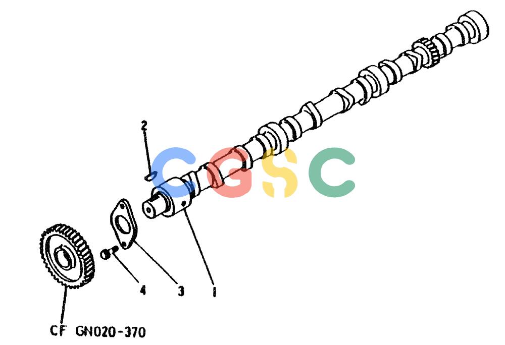 神钢零件查询(6D31-T) - MITSUBISHI DIESEL ENGINE - MD200BLC EXCAVATORS (1/06-12/06) (01-012) - CAMSHAFT Kobelco