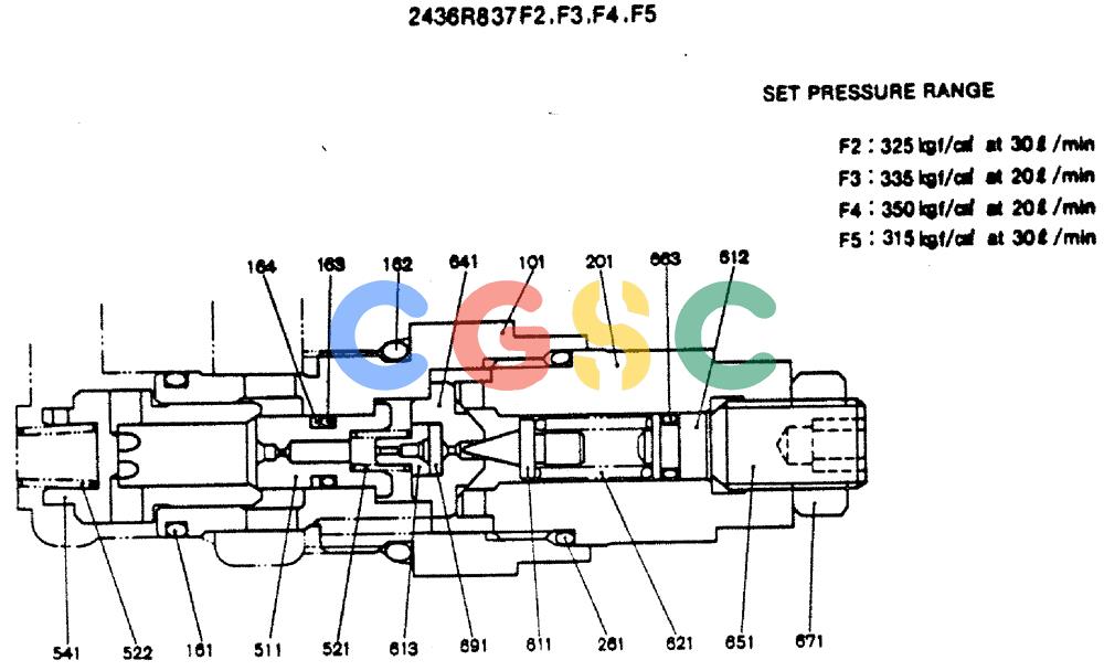 神钢零件查询(MD140C) - EXCAVATOR ASN YPU00501 (1/80-12/06) (12-004) - VALVE ASSY, PORT RELIEF Kobelco