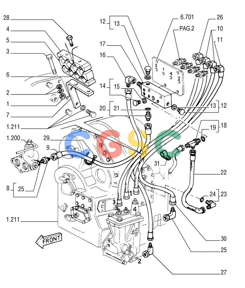 纽荷兰零件查询(FL175) - CRAWLER LOADER (N.A. VERSION) (6/92-) (1.224[03]) - TRANSMISSION OUTER CONTROLS New Holland Constructuion